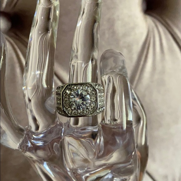 NWT Luxury Women/men 925 Silver Wedding Rings - Picture 6 of 13